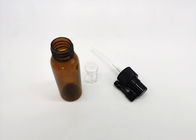 Косметическая упаковывая бутылка цилиндра 30ml янтарная пластиковая