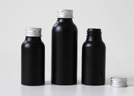 Черные алюминиевые изготовленные на заказ косметические бутылки 100ml для лосьона воска волос