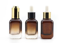 бутылки квадрата 30ml Амбер стеклянные косметические для сыворотки эфирного масла
