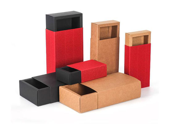Уникальные материалы бумаги Крафт упаковывая повторно использованные коробкой для косметических продуктов