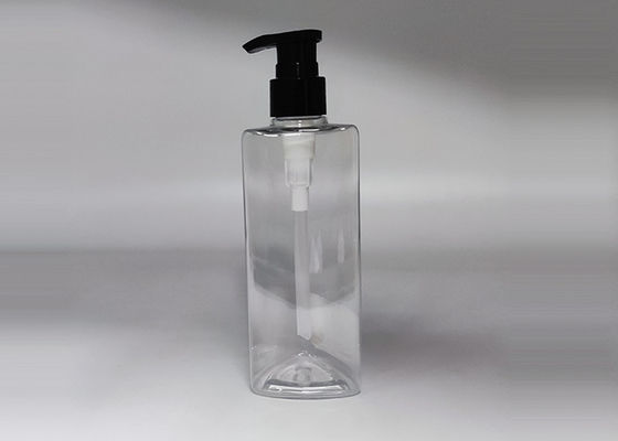 Бутылка 250ml ЛЮБИМЦА треугольника ясная пластиковая для косметической упаковки